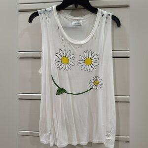 NWOT Lauren Moshi Kel Daisy Smile Muscle Tee